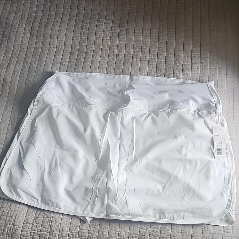 Jockey Woven White Skort